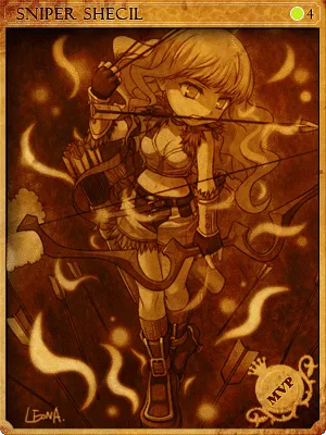 Ilustração da Carta Atiradora de Elite Cecil