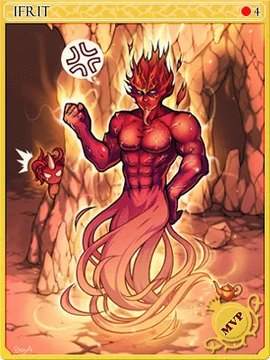 Ilustração da Carta Ifrit